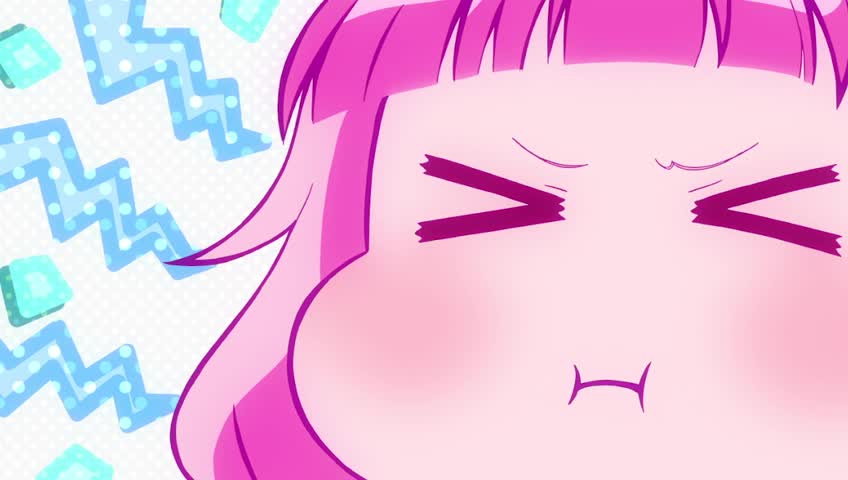 Pouting anime girl gif